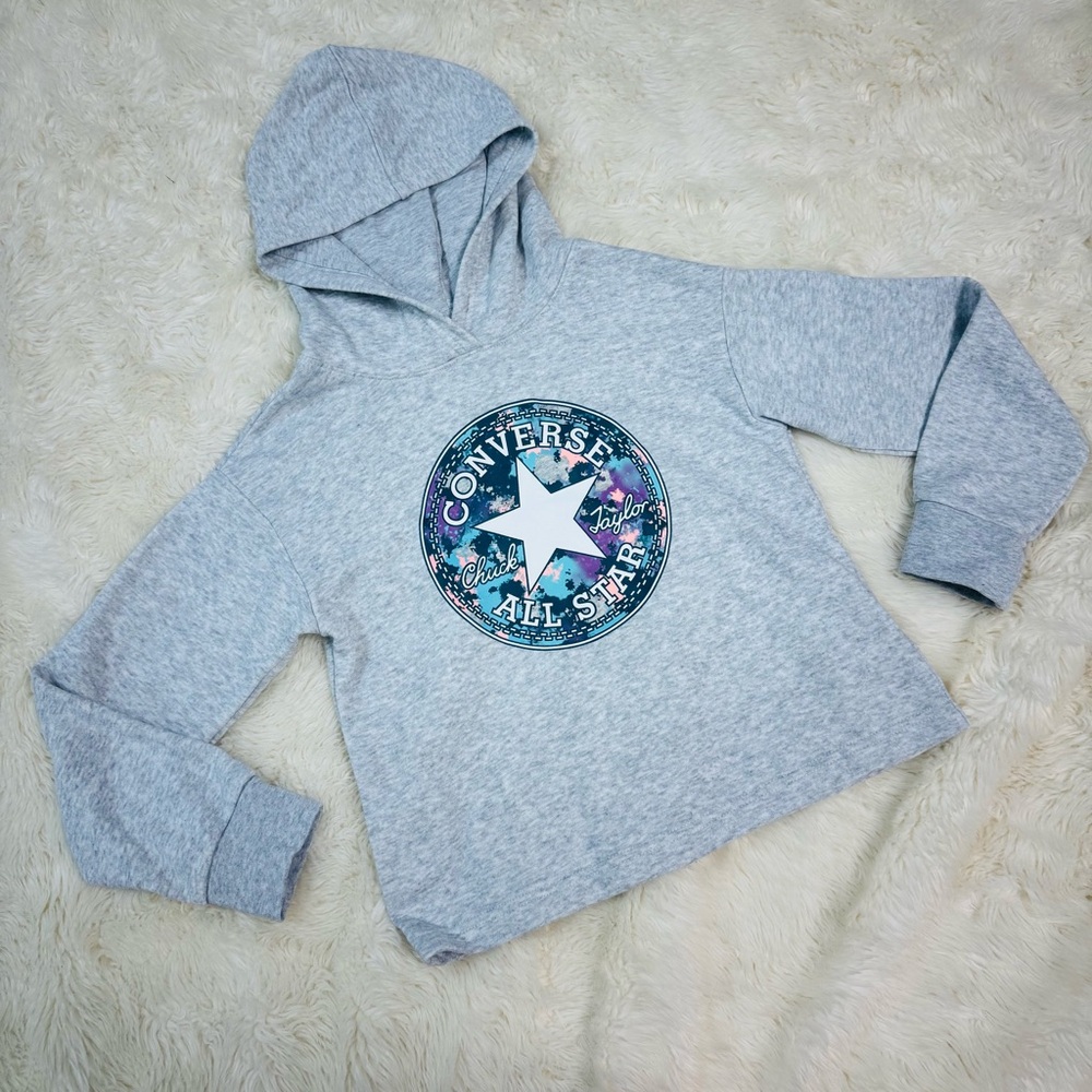 Converse Paint Splatter All Star Patch Graphic Hoodie